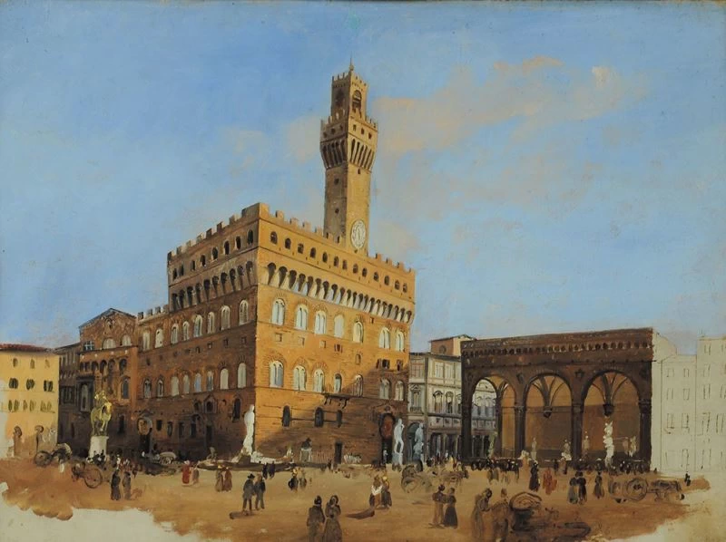 Veduta di Firenze - attribuito